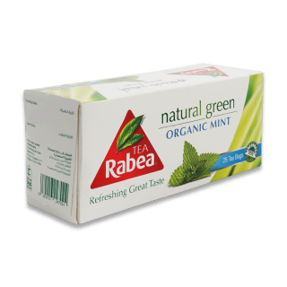 Buy Al Rabie Green Tea With Mint - 25 count in Saudi Arabia