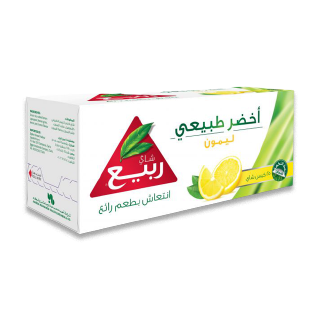 Buy Rabea Green Tea With Lemon - 25 count in Saudi Arabia