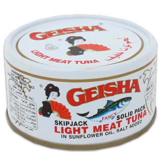 Buy Geisha Light Meat Tuna In Oil - 185G in Saudi Arabia