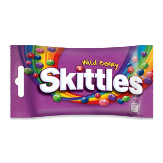 Buy Skittles Candy Coated Chewy Lens Wild Berry - 38G in Saudi Arabia