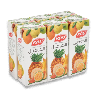 Buy KDD Coctail Mixed Fruits - 6x180Ml in Saudi Arabia