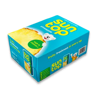 Buy Suntop Pineapple Drink - 18x125Ml in Saudi Arabia