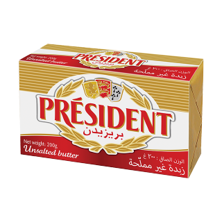 Buy President Unsalted Butter - 200G in Saudi Arabia