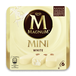 Buy Magnum Ice Cream Mini White - 55Ml in Saudi Arabia