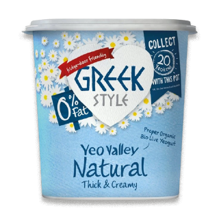 Buy Yeo Valley Organic Greek Style Natural Yogurt Free Fat - 150G in Saudi Arabia