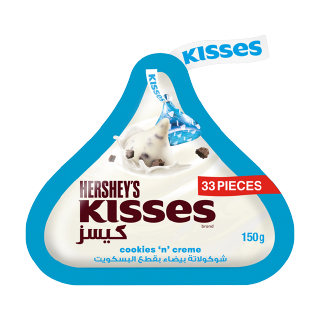 Hershey's Kisses Cookies 'n' Creme Chocolate - 150G price in Saudi ...