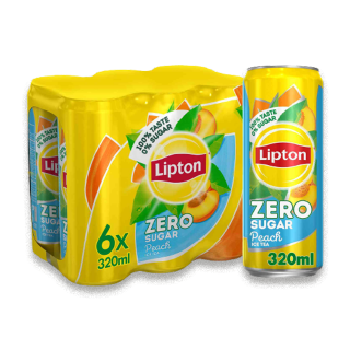 Buy Lipton Ice Tea Peach Zero Sugar - 320Ml in Saudi Arabia