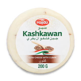 Buy Hajdu Kashkawane Cheese with Cumin - 200G in Saudi Arabia