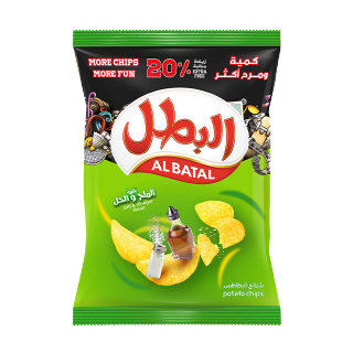 Buy Al Batal Salt And Vinegar Chips - 132G in Saudi Arabia