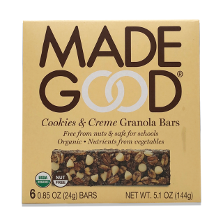 Buy MadeGood Granola Bar Organic Cookies & Cream - 0.85Z in Saudi Arabia