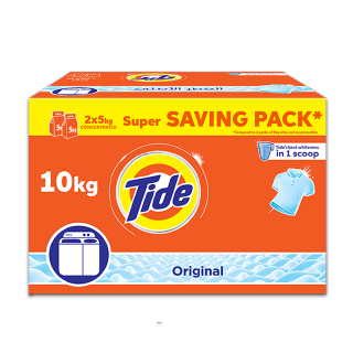 Buy Tide Powder Laundry Detergent Original Scent - 10KG in Saudi Arabia