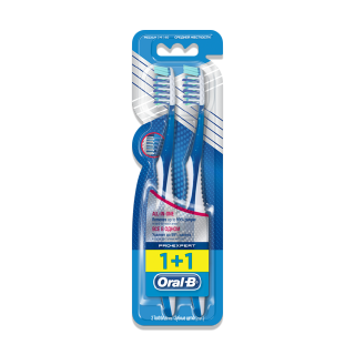 Buy Oral B Pro-Expert Cross Action Toothbrush Medium - 1 + 1 Free in Saudi Arabia