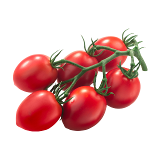 Buy  Tomatoes Plum On Vine Imported - 500 g in Saudi Arabia