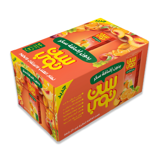 Buy Suntop Orange & Peach No Added Sugar - 18×180Ml in Saudi Arabia