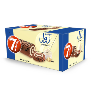 Buy 7 days Swiss Roll Vanilla - 12 x 20G in Saudi Arabia