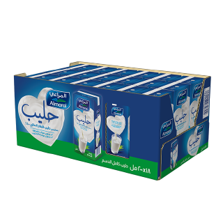 Buy Almarai Milk Long Life Full Fat - 18×200Ml in Saudi Arabia