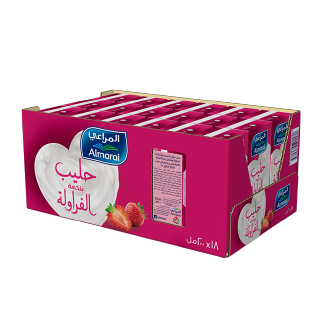 اشتري المراعي حليب  بنكهة الفراولة - 18×200 مل في السعودية