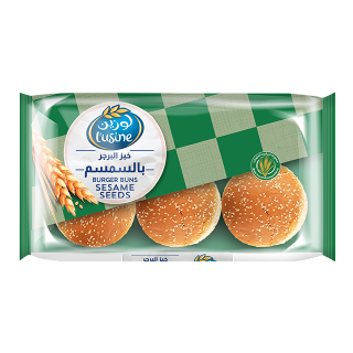Buy Lusine Burger Buns With Sesame Seeds - 6 Pieces in Saudi Arabia