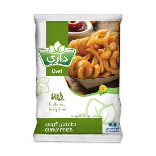 Buy Dari Pot Curly French Fries - 1Kg in Saudi Arabia