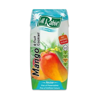 Buy Al Rabie Mango & Fruit No Added Sugar - 18×185Ml in Saudi Arabia