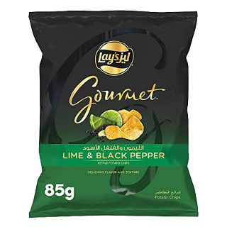 Buy Lays Gourmet Lemon & Black Pepper - 85G in Saudi Arabia