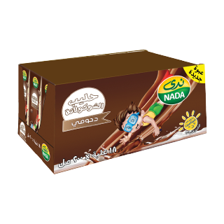 اشتري ندى حليب  دحومي طويل الأجل بالشوكولاتة - 18 × 200 مل في السعودية