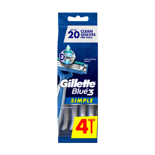 Buy Gillette Blue 3 Disposable Shaving Razor For Men - 3 Count in Saudi Arabia