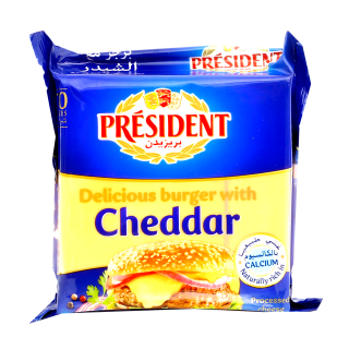 Buy President Cheddar Cheese Slices - 400G in Saudi Arabia