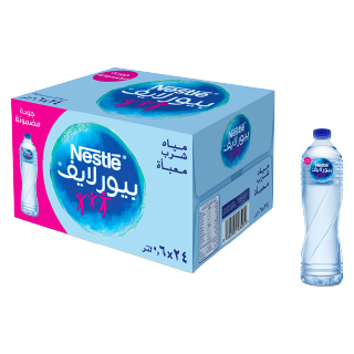 اشتري نستله بيور لايف مياه للشرب - 600 مل في السعودية