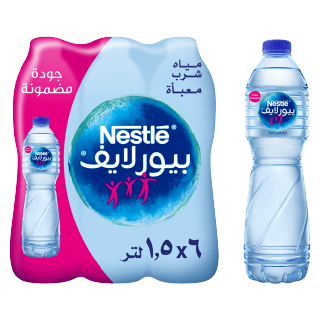 اشتري نستله بيور لايف مياه للشرب - 1.5 لتر في السعودية