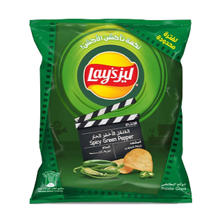 اشتري ليز بطاطس شيبس فلفل أخضر حار - 12×21 غرام في السعودية