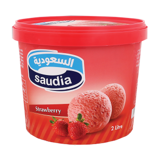 اشتري السعودية آيس كريم فراولة - 2 لتر في السعودية
