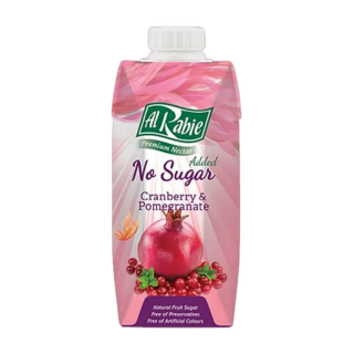 Buy Al Rabie No Added Sugar Cranberry & Pomegranate - 330Ml in Saudi Arabia