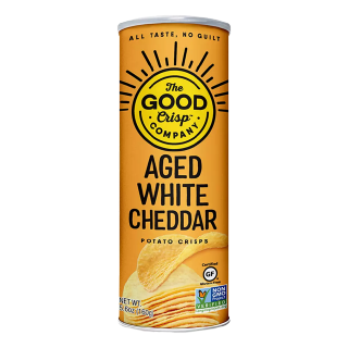 Buy Good Crisp Aged White Cheddar Potato Crisps Gluten Free - 160G in Saudi Arabia