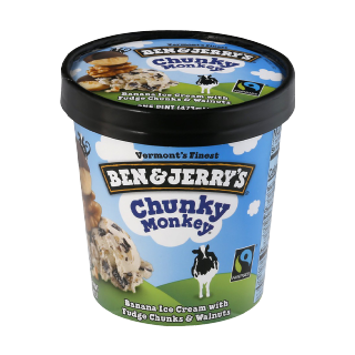 Buy Ben & Jerry Chunky Monkey Ice Cream - 473Ml in Saudi Arabia