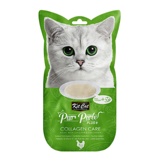 Buy Kit Cat Chicken & Collagen Puree - 4×15G in Saudi Arabia