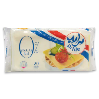 Buy Pride Zero Fat Cheese Slices - 400G in Saudi Arabia