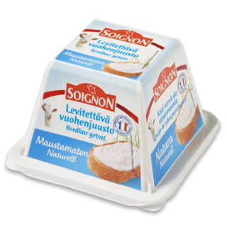 Buy Soignon Spreadable Goat Cheese Plain - 140G in Saudi Arabia