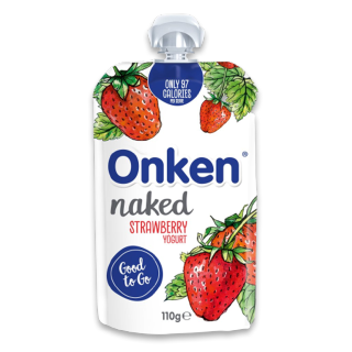Buy Onken Naked Strawberry Pouch Yogurt - 110G in Saudi Arabia
