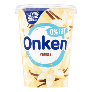 Buy Onken Fat Free Vanilla Yogurt - 450G in Saudi Arabia