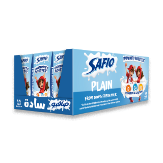 Buy Al Safi Danone Milk Safio Uht  Plain - 18×185Ml in Saudi Arabia