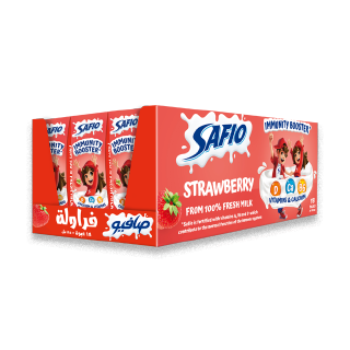 Buy Al Safi Danone Milk Safio Uht  Strawberry - 185Ml in Saudi Arabia