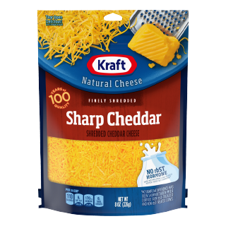 Buy Kraft Finely Shredded Sharp Cheddar Cheese - 226G in Saudi Arabia