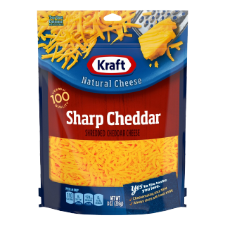 Buy Kraft Shredded Sharp Cheddar Cheese - 226G in Saudi Arabia