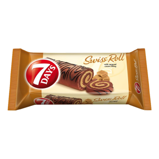 Buy 7 days Swiss Roll Enrobed Caramel Filling - 252G in Saudi Arabia