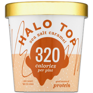 Buy Halo Top Sea Salt Caramel Ice Cream - 473Ml in Saudi Arabia