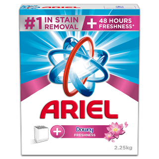 Buy Ariel HS Anti-Bacterial Detergent sented with Downy - 2.25Kg in Saudi Arabia