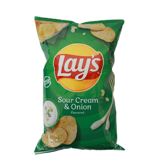 Buy Lays Sour Cream & Onion Flavored - 219.7G in Saudi Arabia