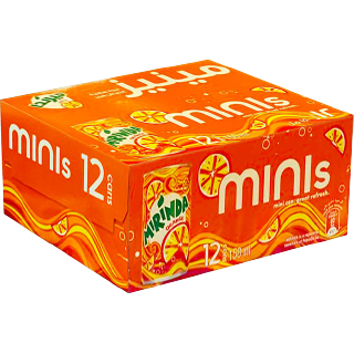 Buy Mirinda Orange Can - 12×150Ml in Saudi Arabia