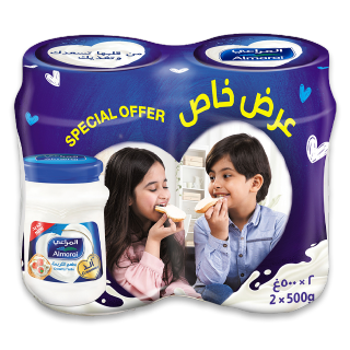 Buy Almarai Processed Cream Cheese - 2x500G in Saudi Arabia